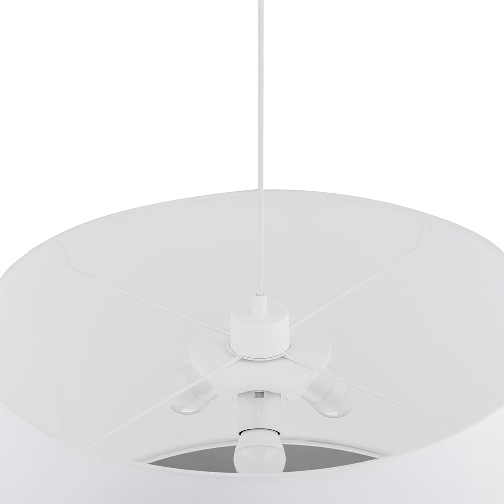 Lustră TK Lighting Rondo 3 500, alb, 3 x E27, 3461