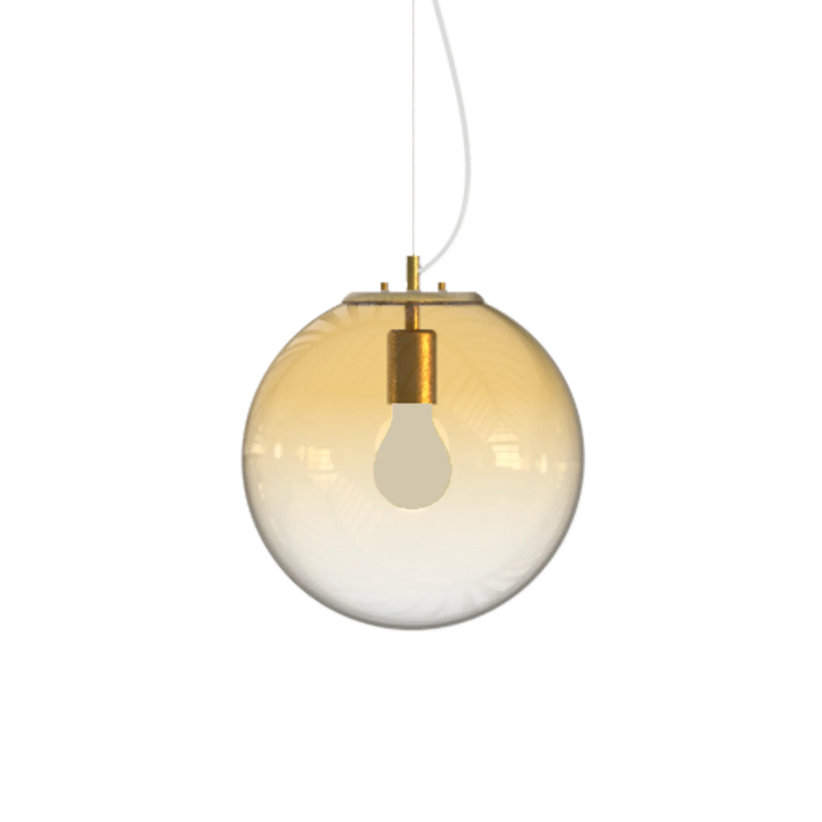 Pendul Ideal Lux Mapa Clear SP1, chihlimbar, Ø30 cm, 346557