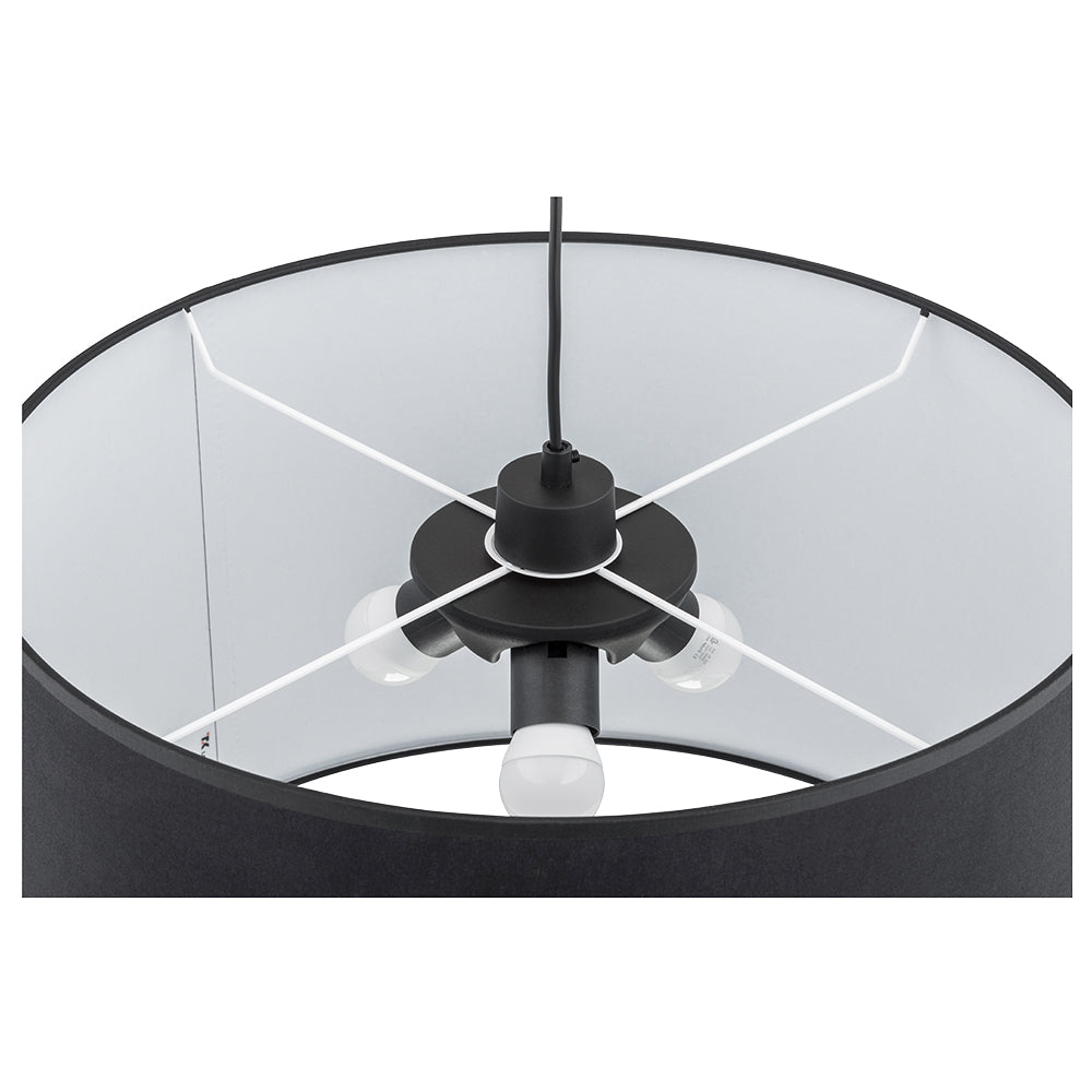 Lustră TK Lighting Rondo 3, negru, 3 x E27, 3465