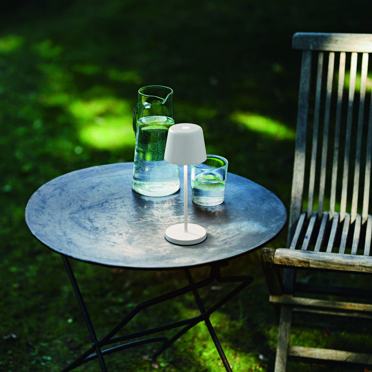 Lampă de masă de exterior Ideal Lux Cute, auriu, 346939