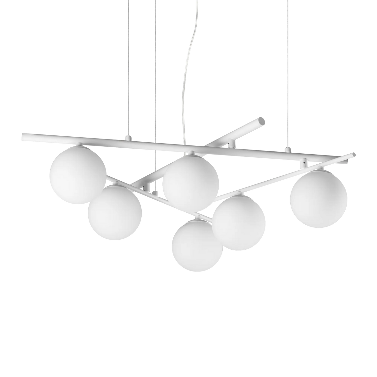 Lustră Ideal Lux Atlas SP6, alb, 352053