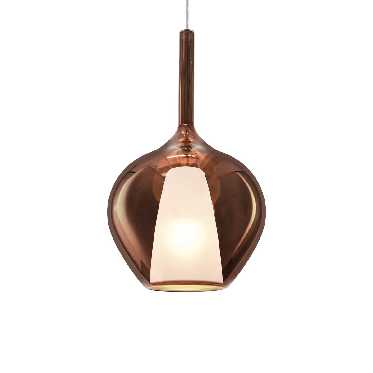 Pendul Ideal Lux Kalique-1 SP1, cupru, Ø28 cm, 359540