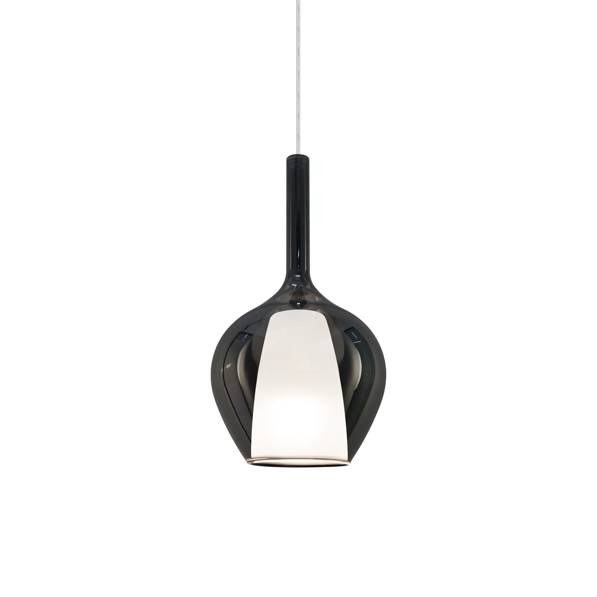 Pendul Ideal Lux Kalique-1 SP1, fumuriu, Ø18 cm, 359861