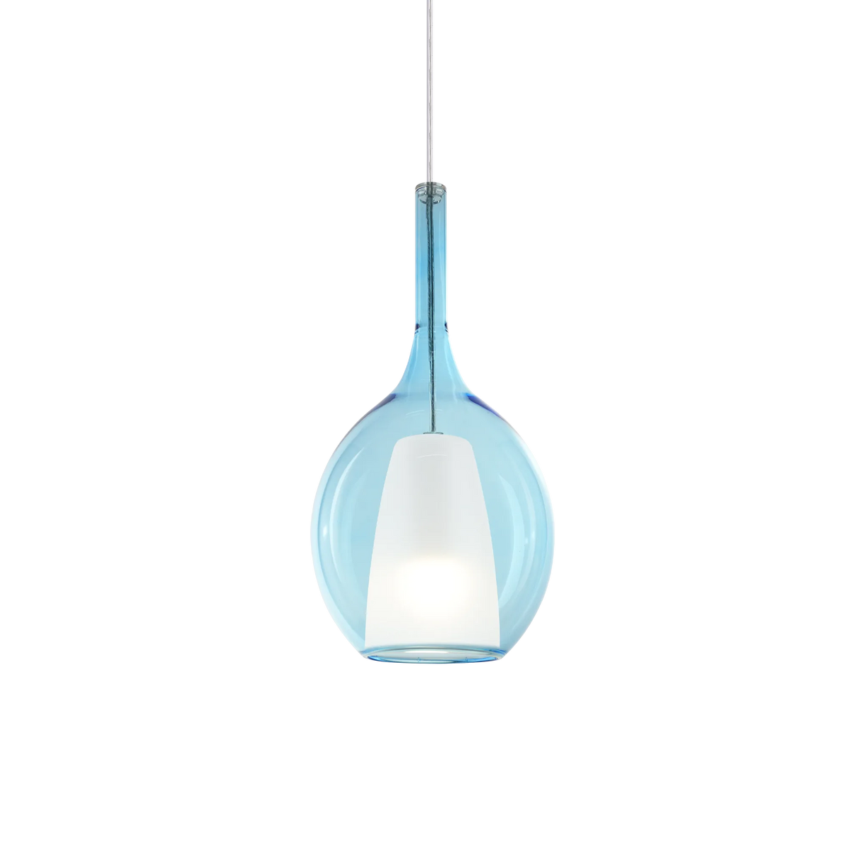 Pendul Ideal Lux Kalique-2 SP1, bleu, Ø18 cm, 360041