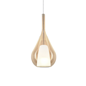 Pendul Ideal Lux Kalique-3 SP1, chihlimbar, Ø18 cm, 360058