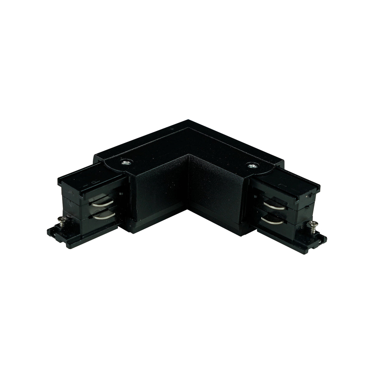 Conector pentru șină TK Lighting Tracer Trifazat în Unghi Left, negru, 3607