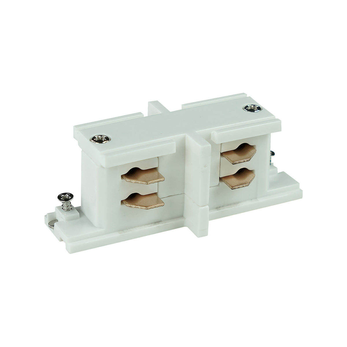 Conector pentru șină TK Lighting Tracer Trifazat Drept, alb, 3608