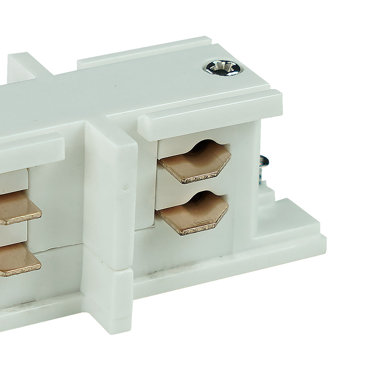 Conector pentru șină TK Lighting Tracer Trifazat Drept, alb, 3608