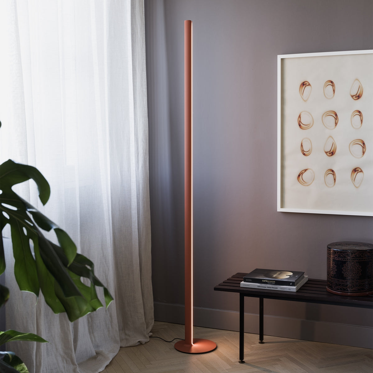 Lampadar Ideal Lux Dorica PT1, bronz, 366203