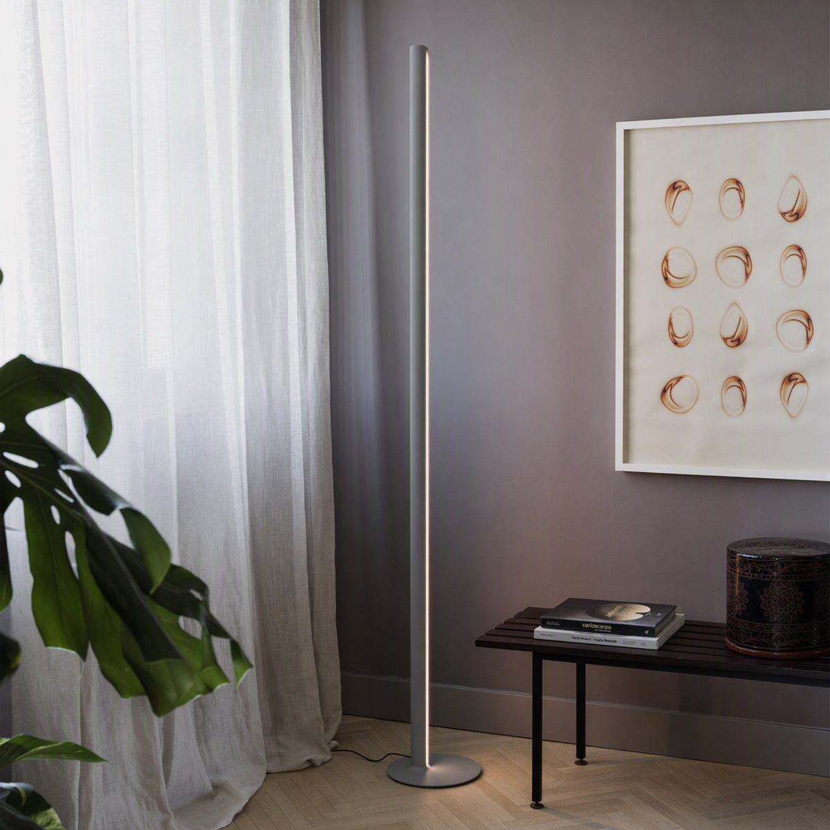Lampadar Ideal Lux Dorica PT1, cupru, 366159