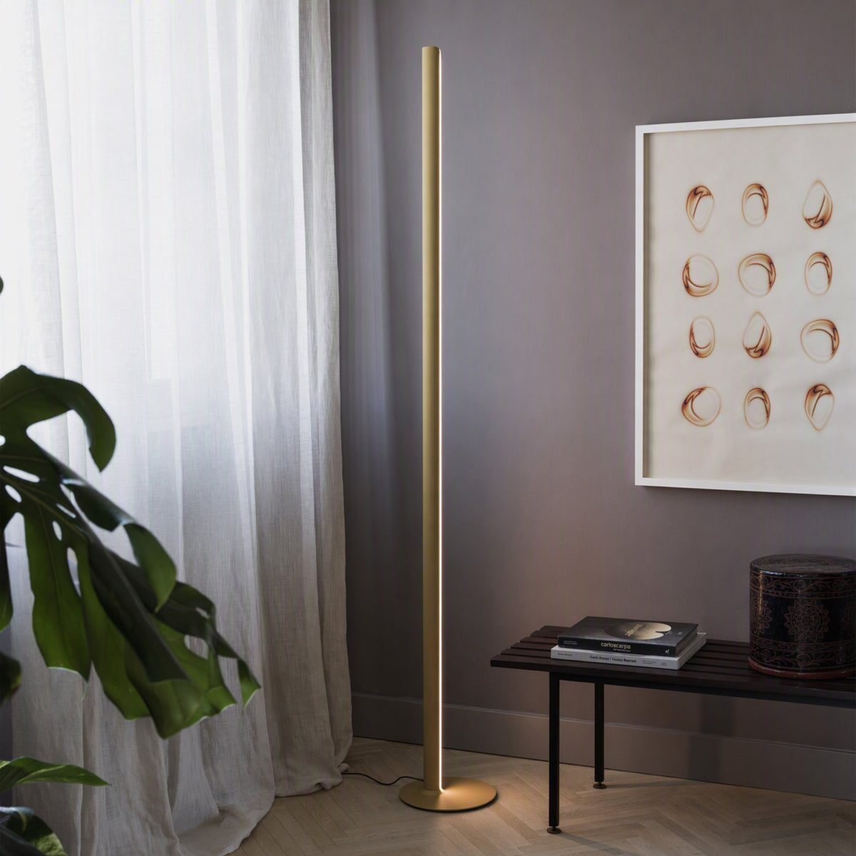 Lampadar Ideal Lux Dorica PT3, alb, 366227