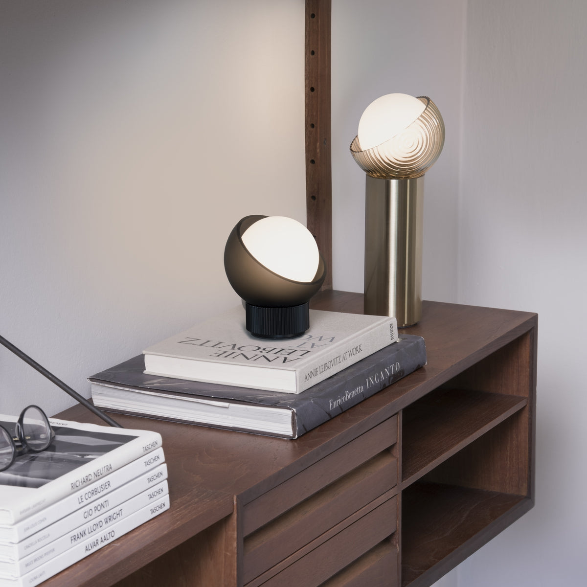 Veioză Ideal Lux Bloom TL1 Big, alamă, 366524