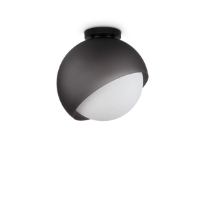 Plafonieră Ideal Lux Bloom PL1, negru, Ø30 cm, 366609
