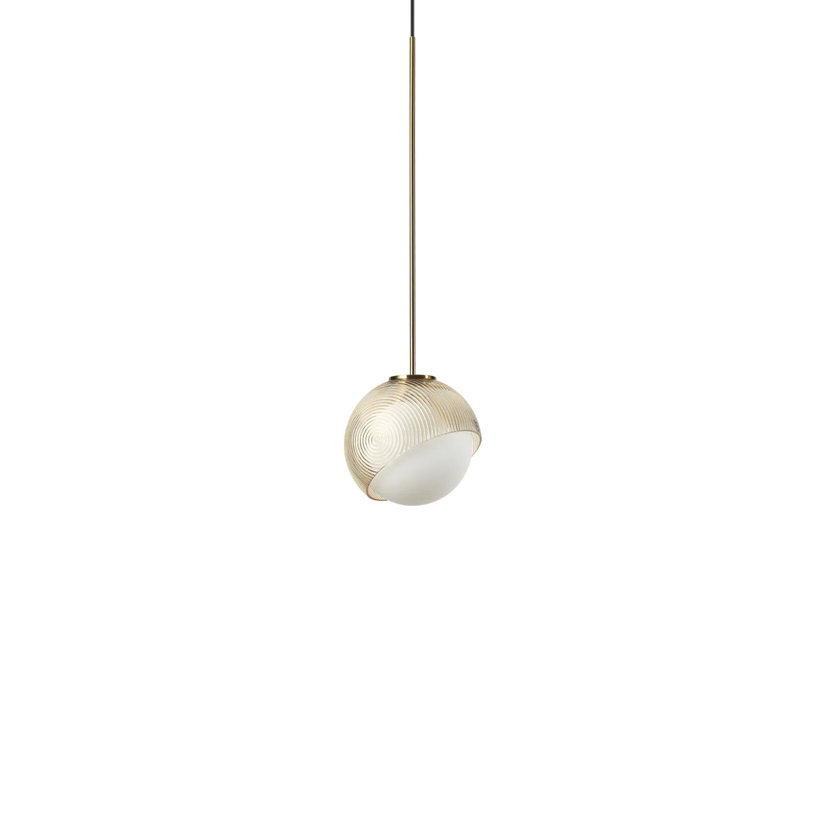 Pendul Ideal Lux Bloom SP1, alamă, Ø12 cm, 366623