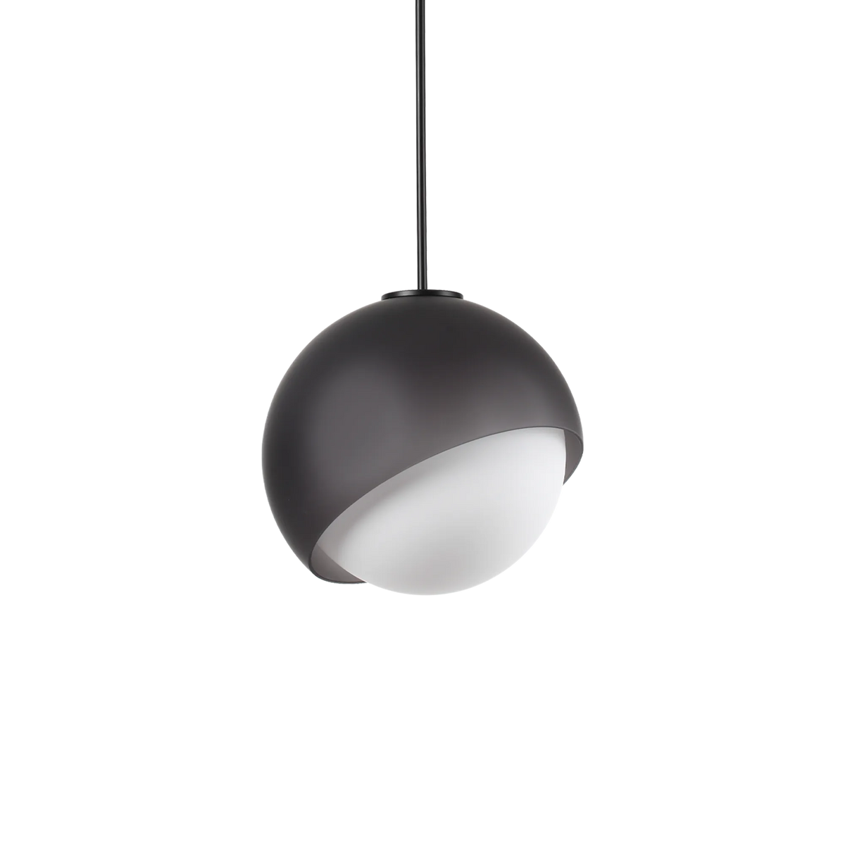 Pendul Ideal Lux Bloom SP1, negru, Ø30 cm, 366692