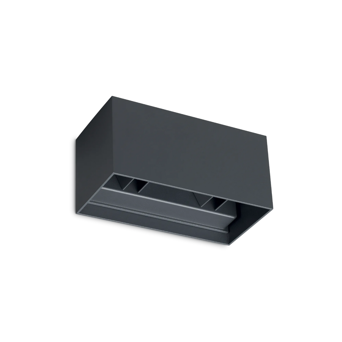 Aplică de exterior Ideal Lux Atom 4000K, antracit, Ø20 cm, 366852