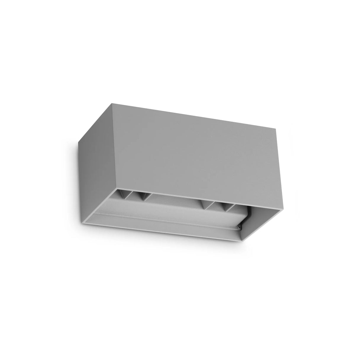 Aplică de exterior Ideal Lux Atom 3000K, gri, Ø20 cm, 366883