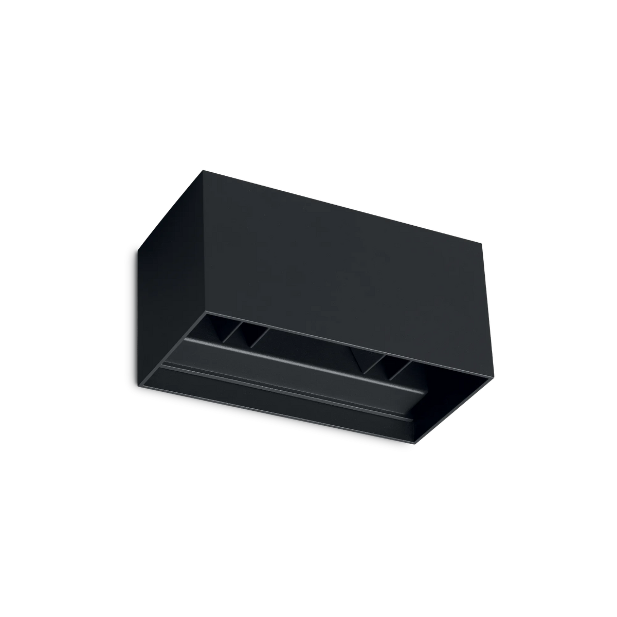 Aplică de exterior Ideal Lux Atom 4000K, negru, Ø20 cm, 366906