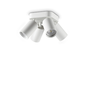 Plafonieră Ideal Lux Dynamite PL4 Round, alb, 367439