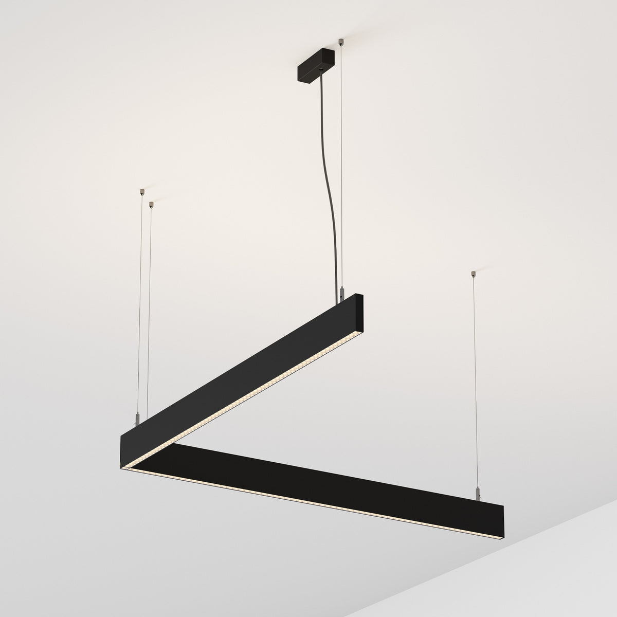 Spot Ideal Lux Steel SP2 BI-EMISSION Accent 3000K, negru, Ø20 cm, 367606