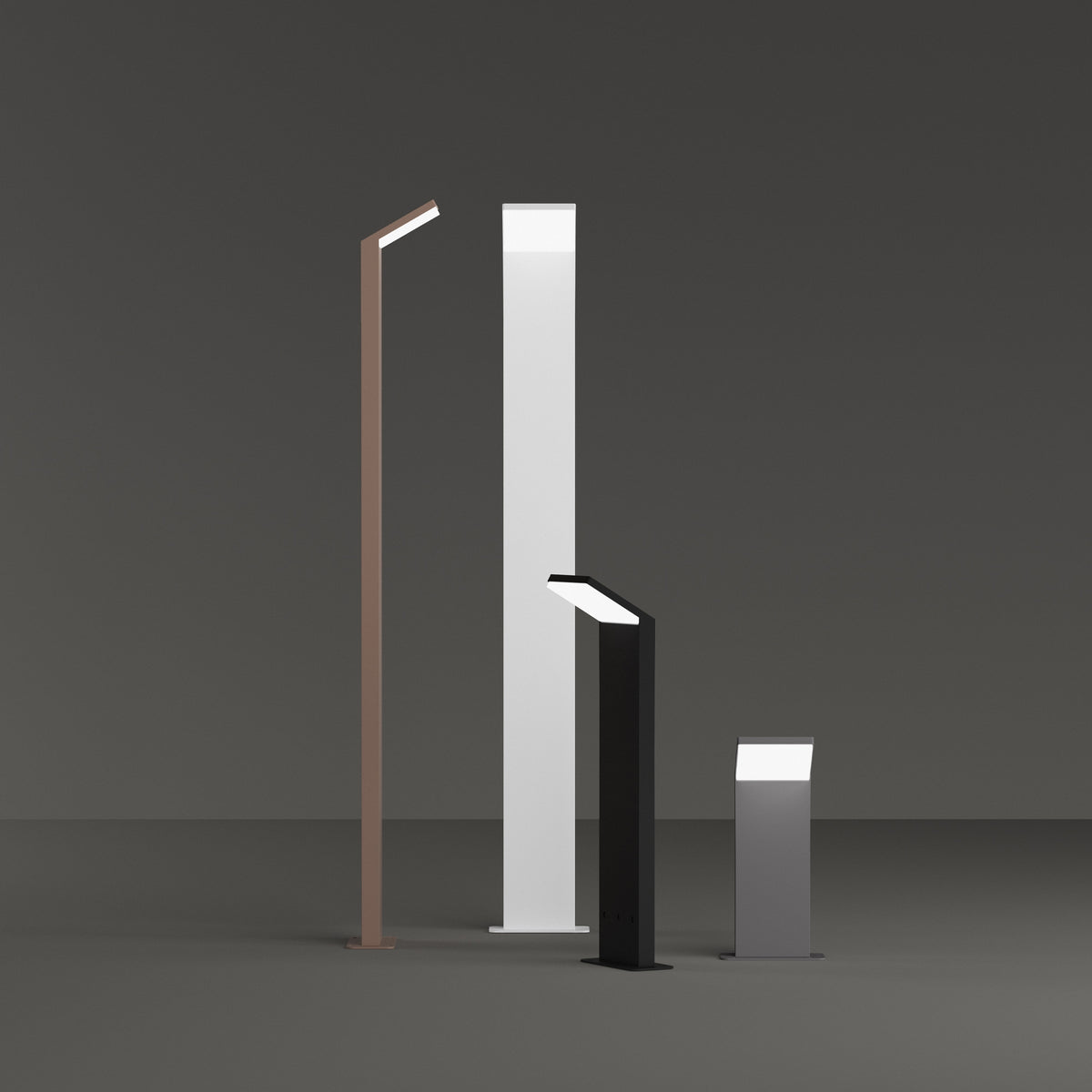 Lampă de exterior Ideal Lux Style 3000K, antracit, H30 cm, 364841