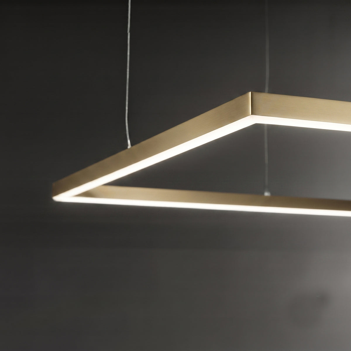 Lustră Ideal Lux Oracle Slim Square 3000K ON-OFF Ot, Ø50 cm, 370415