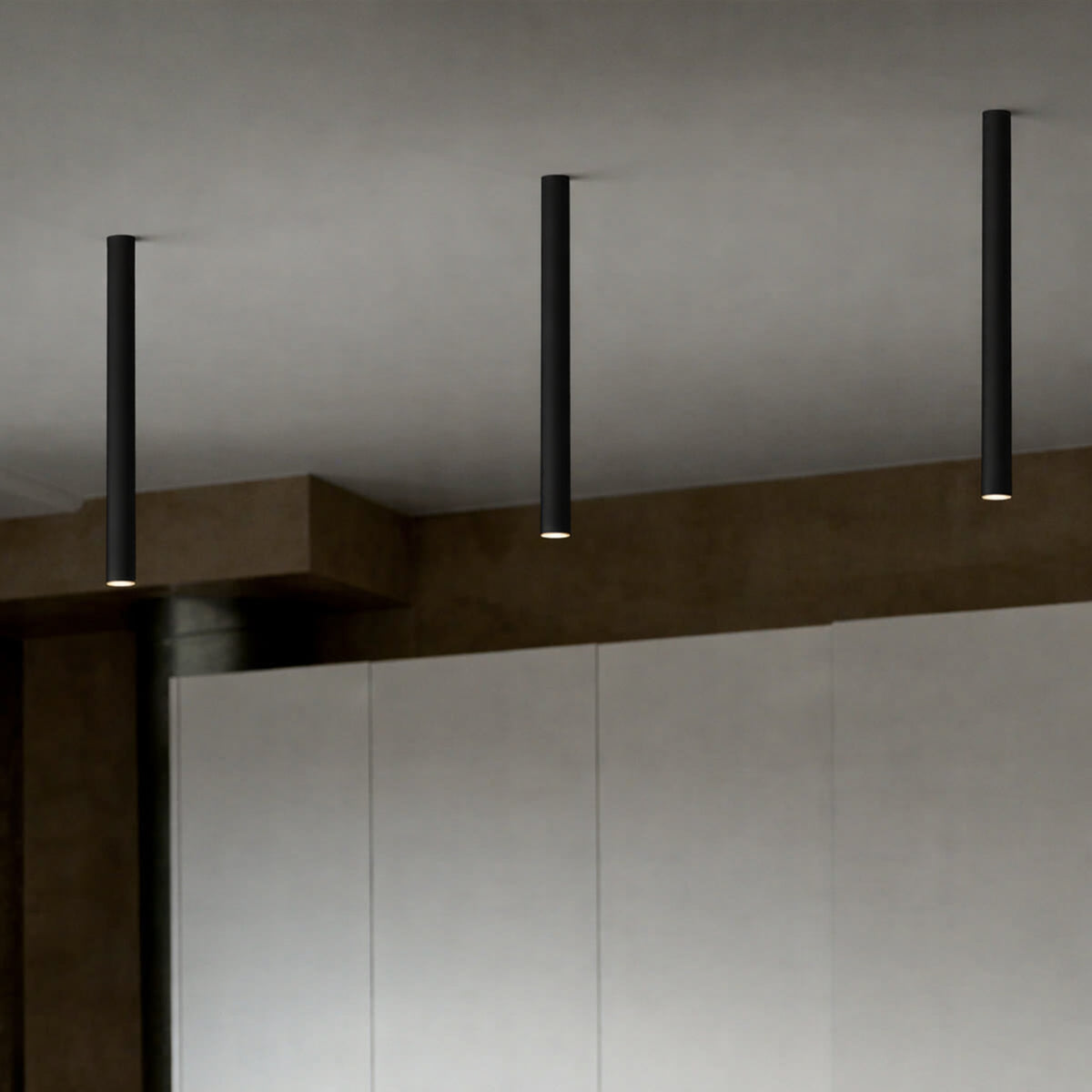 Plafonieră Ideal Lux Look LED PL01 Round D3.0 ON-OFF 3000K, alb, H40 cm, 370873