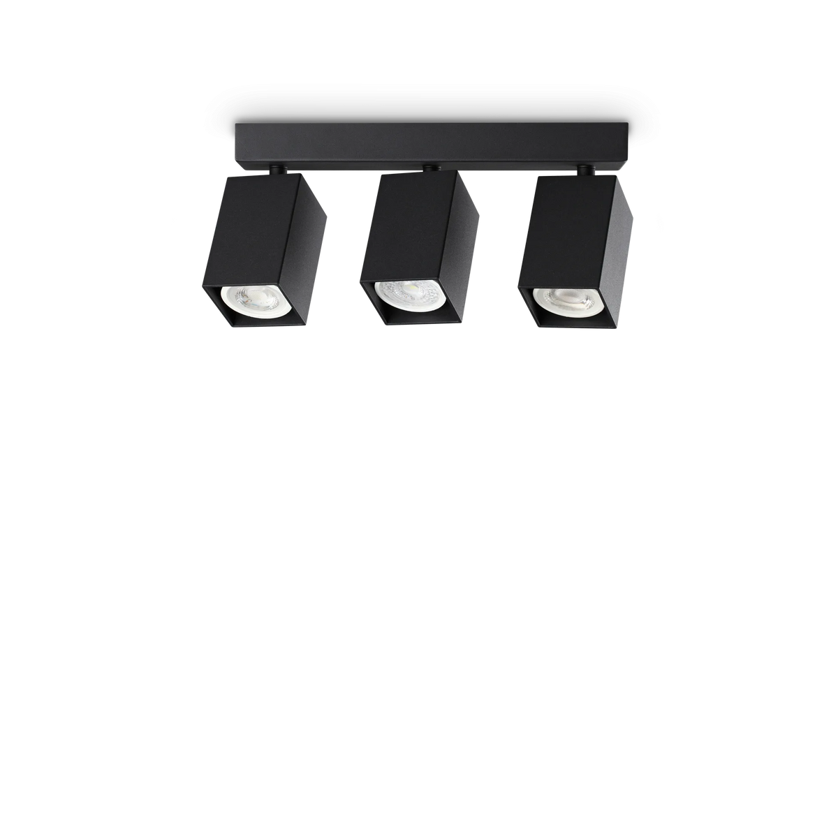 Plafonieră Ideal Lux Dynamite PL3 Linear Square, negru, 371276