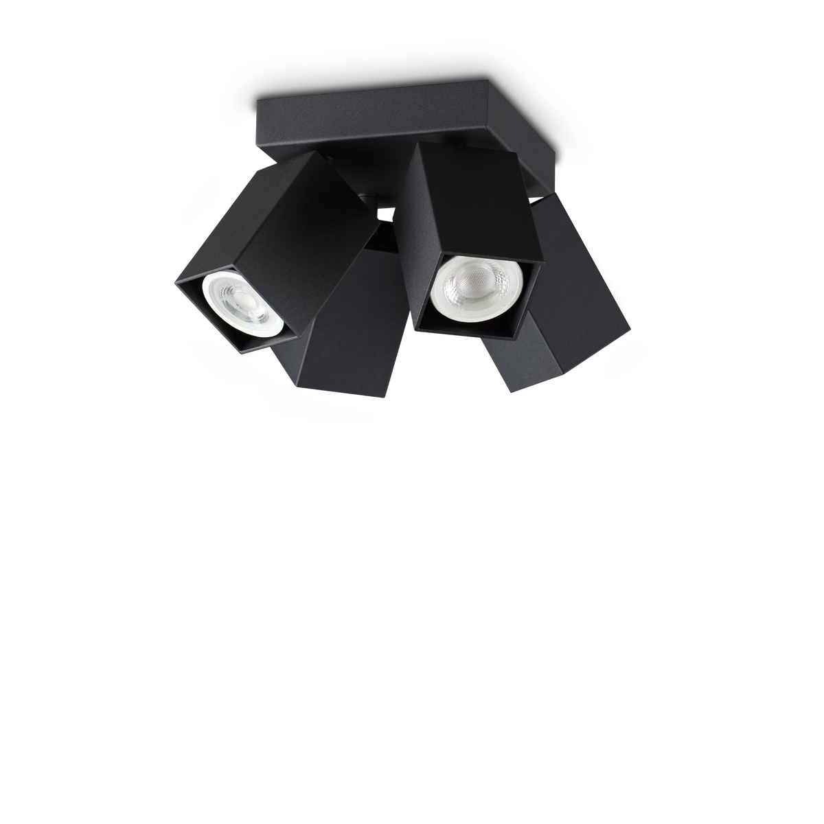 Plafonieră Ideal Lux Dynamite PL4 Square, negru, 371313
