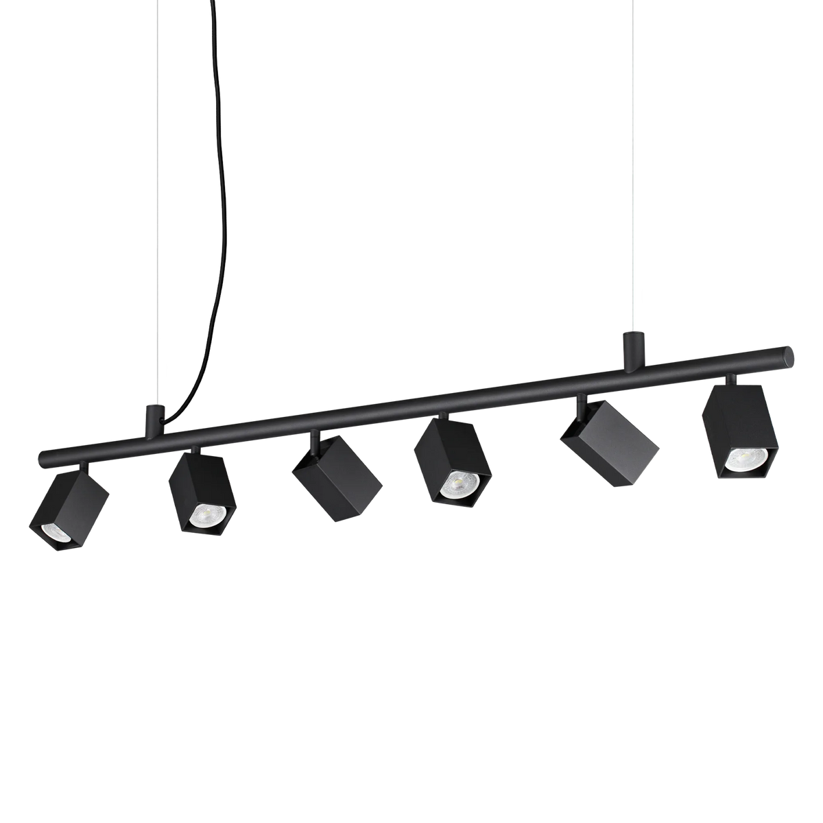 Lustră Ideal Lux Dynamite SP6 Square, negru, 371412