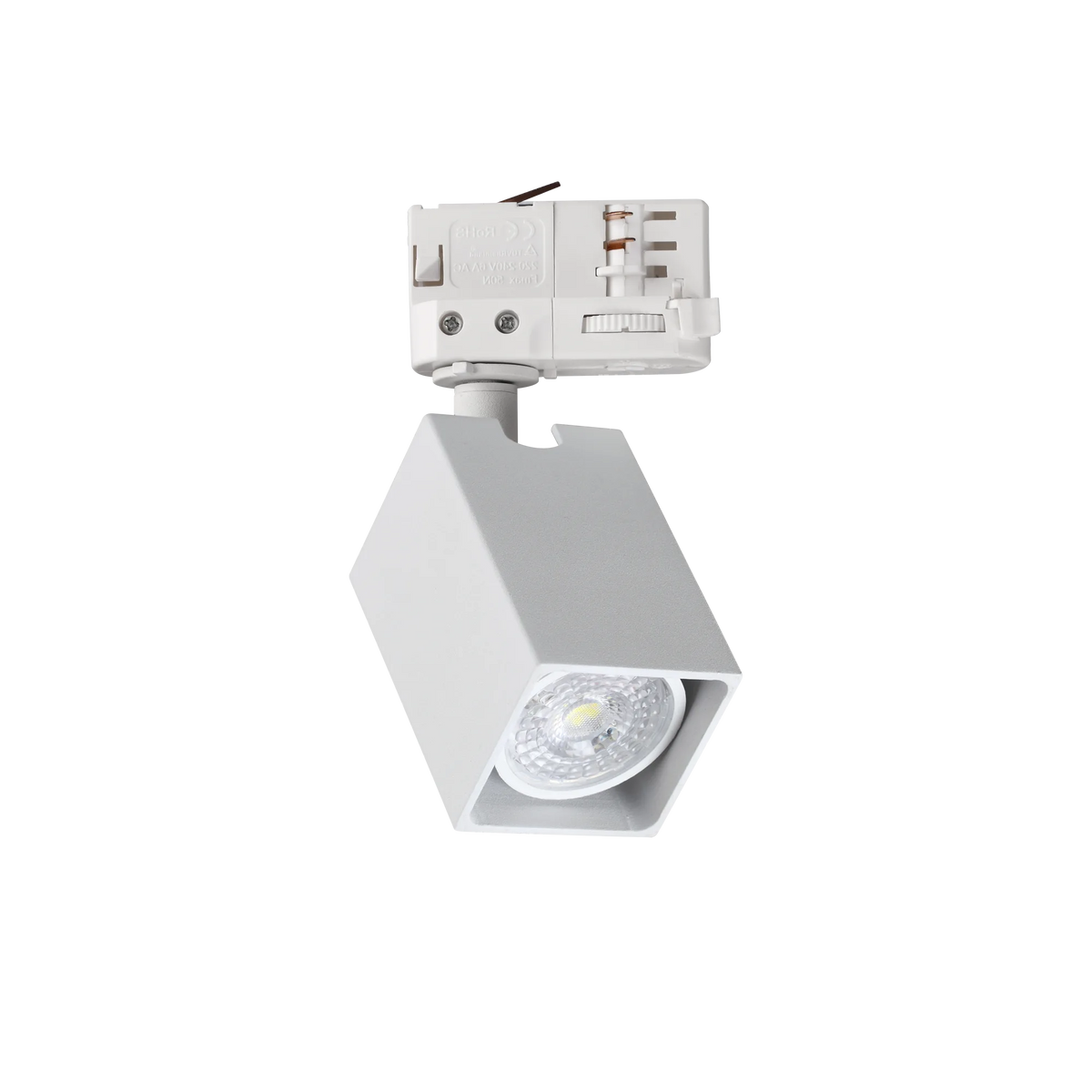 Spot pe șină Ideal Lux Dynamite 3-PHASE Square, alb, 371498