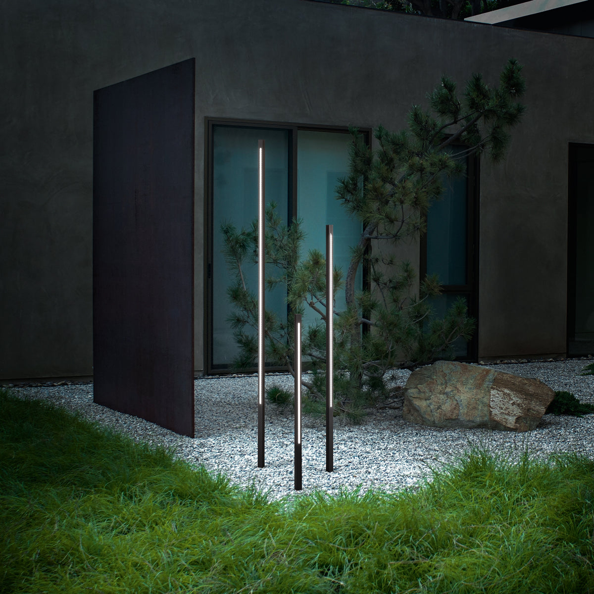 Lampă de exterior Ideal Lux Jedi, cafea, H40 cm, 372259