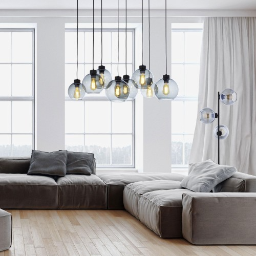 Lampă suspendată TK Lighting Cubus, grafit, 4113