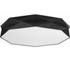Plafoniera neagra Kantoor 6 becuri LED 78 cm