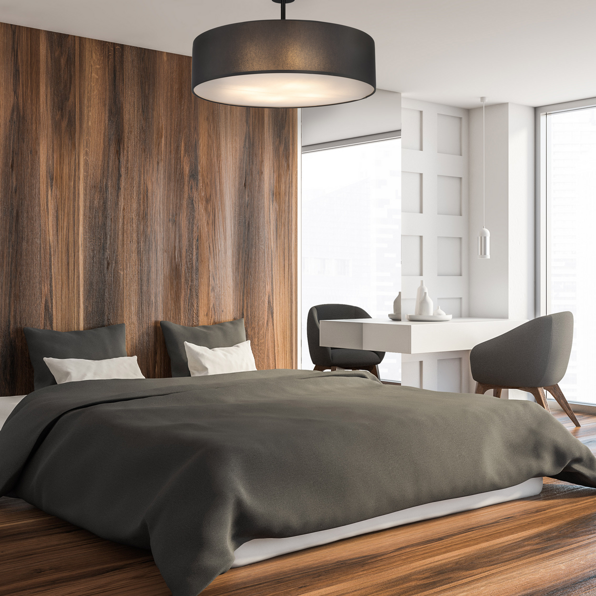 Plafonieră TK Lighting Rondo 4 600, negru, 4245