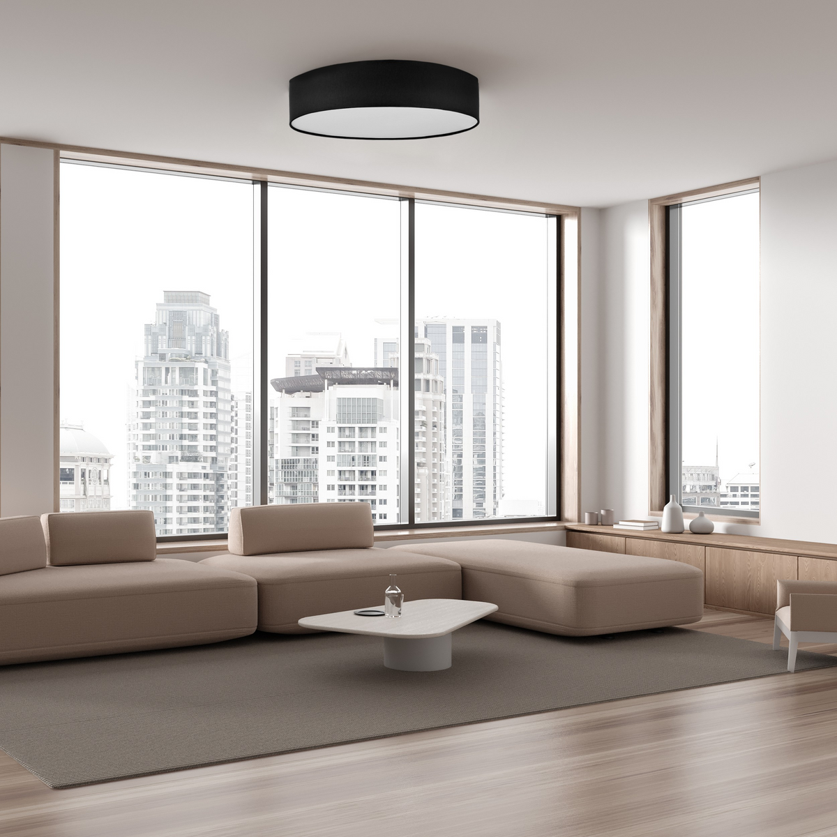 Plafonieră TK Lighting Rondo 6 780, negru, 4409