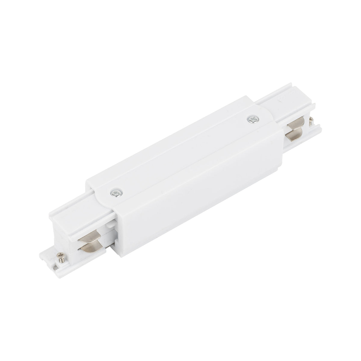 Conector pentru șină TK Lighting Tracer Trifazat Drept cu Alimentare, alb, 4531