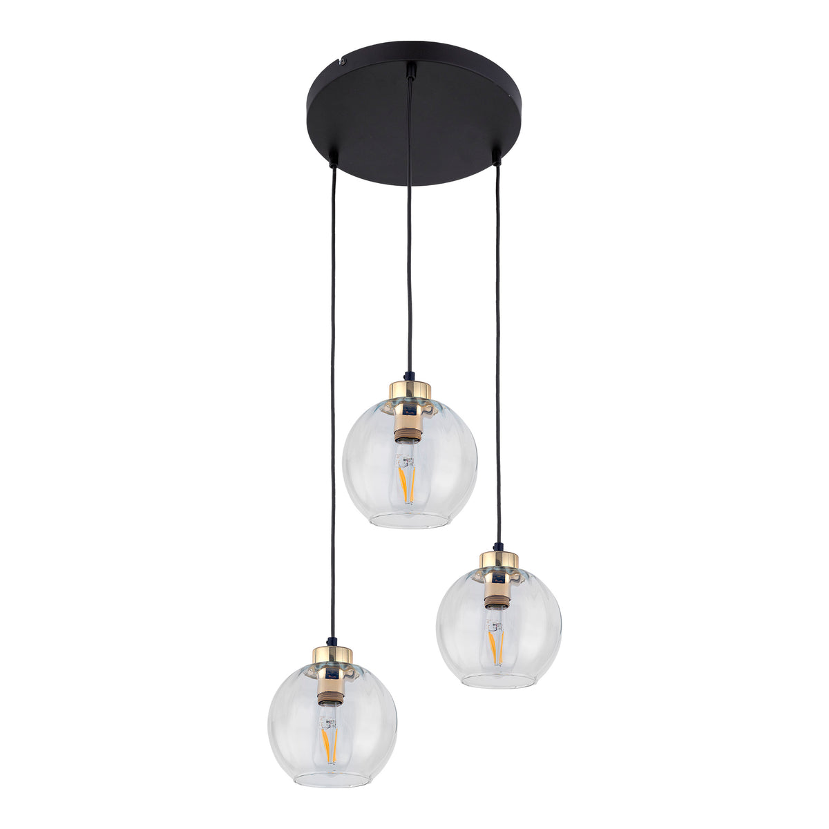 Lustră TK Lighting Devi 3 Rotund, transparent, 3 x E27, 4579