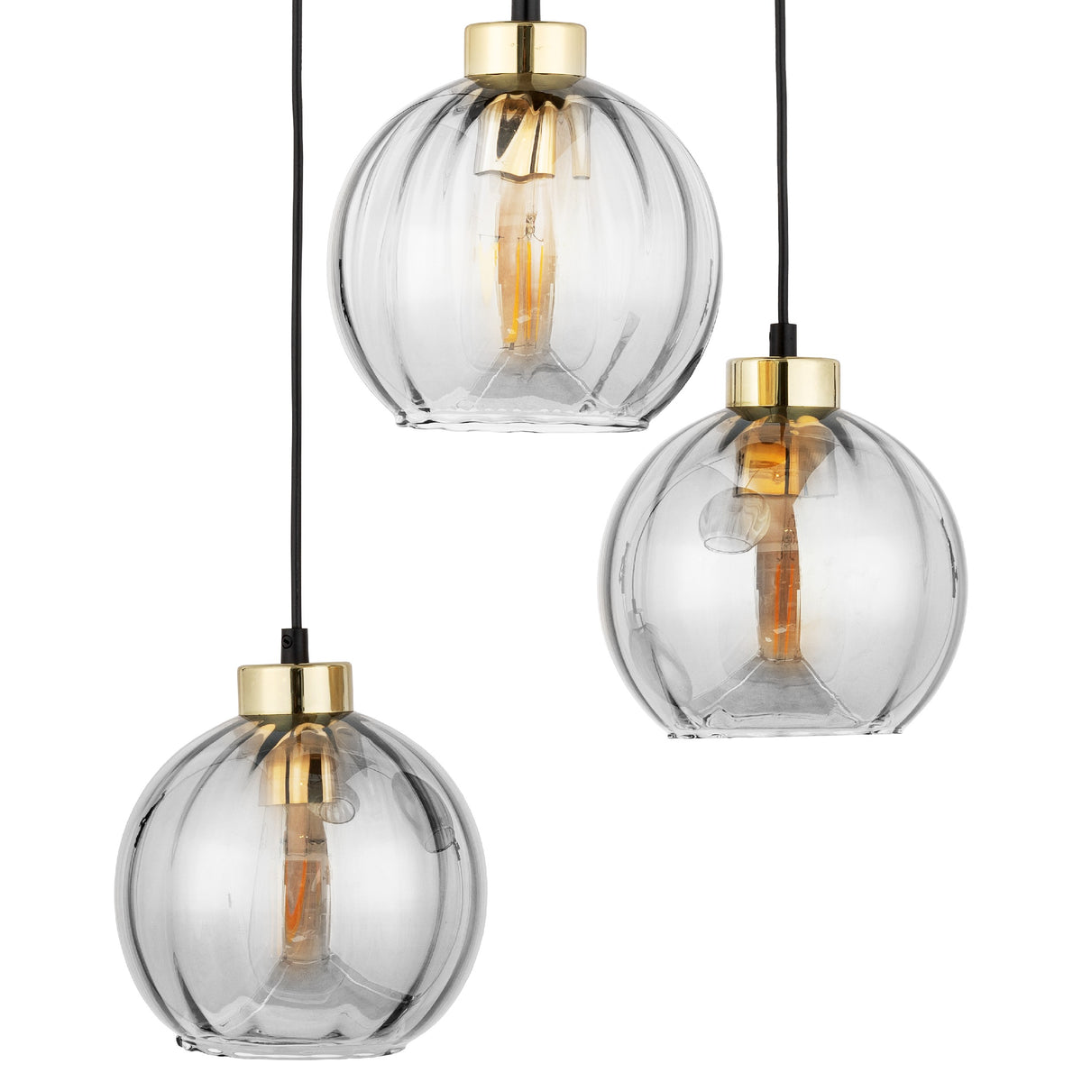 Lustră TK Lighting Devi 3 Rotund, transparent, 3 x E27, 4579