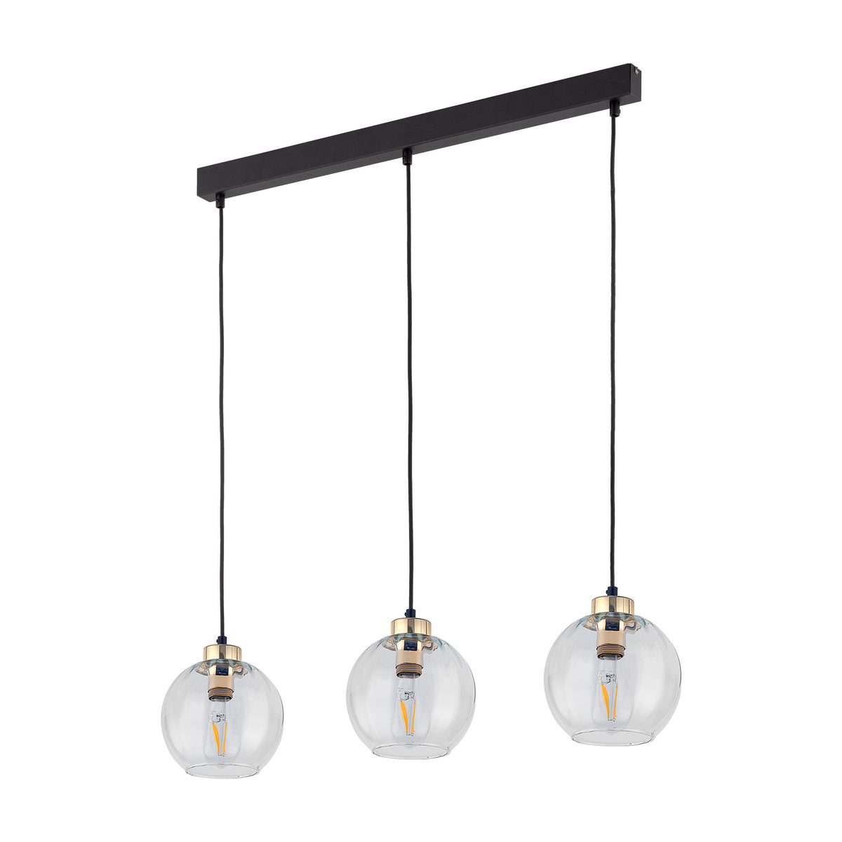 Lustră TK Lighting Devi 3 Bară, transparent, 3 x E27, 4580