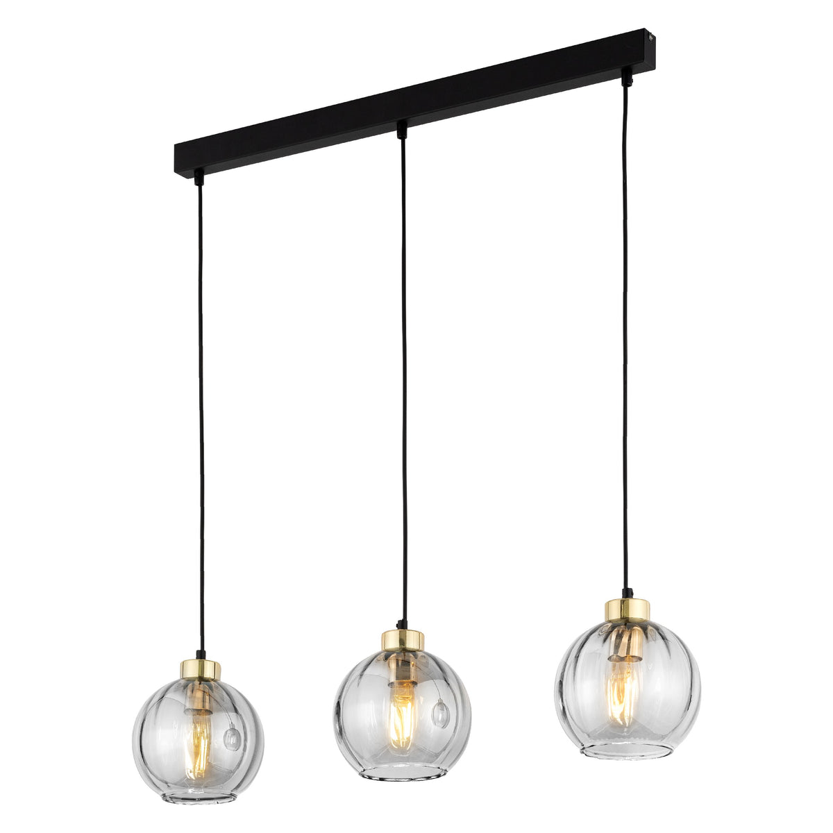 Lustră TK Lighting Devi 3 Bară, transparent, 3 x E27, 4580