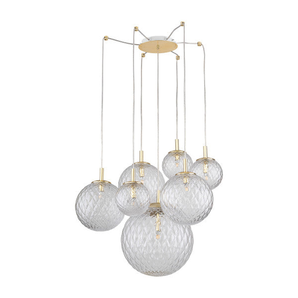 Lustră TK Lighting Cadix 7, auriu, 4608