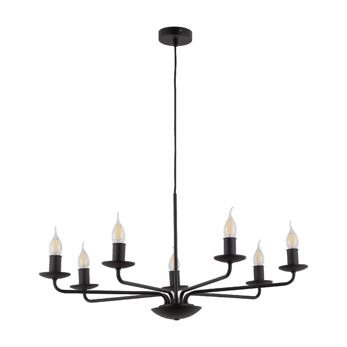 Lustră TK Lighting Limal 7, negru, 4613