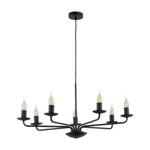 Lustră TK Lighting Limal 7, negru, 4613