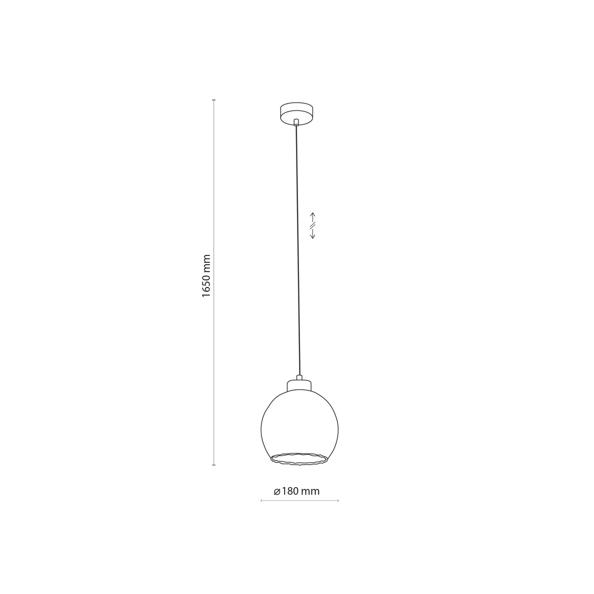 Pendul TK Lighting Devi 1 180, transparent, 4646