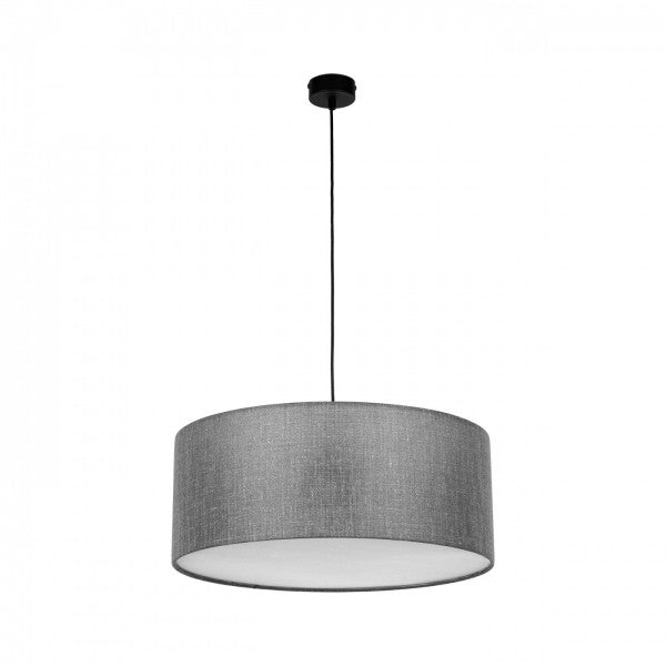Lampă suspendată TK Lighting Earth, gri, 4654