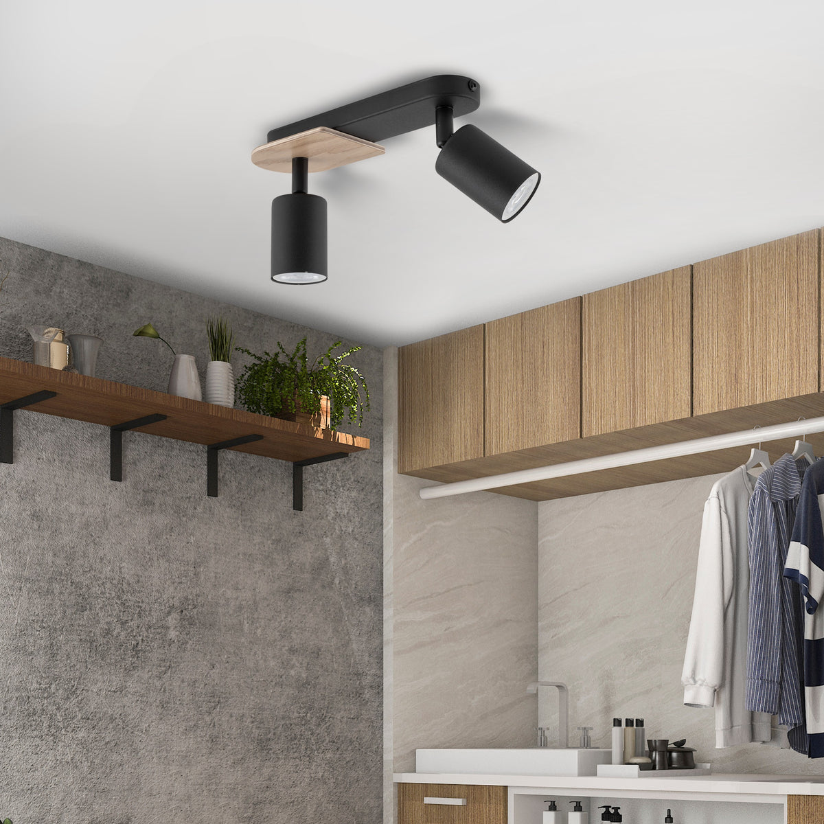 Aplică TK Lighting Cover 2, lemn, 4674