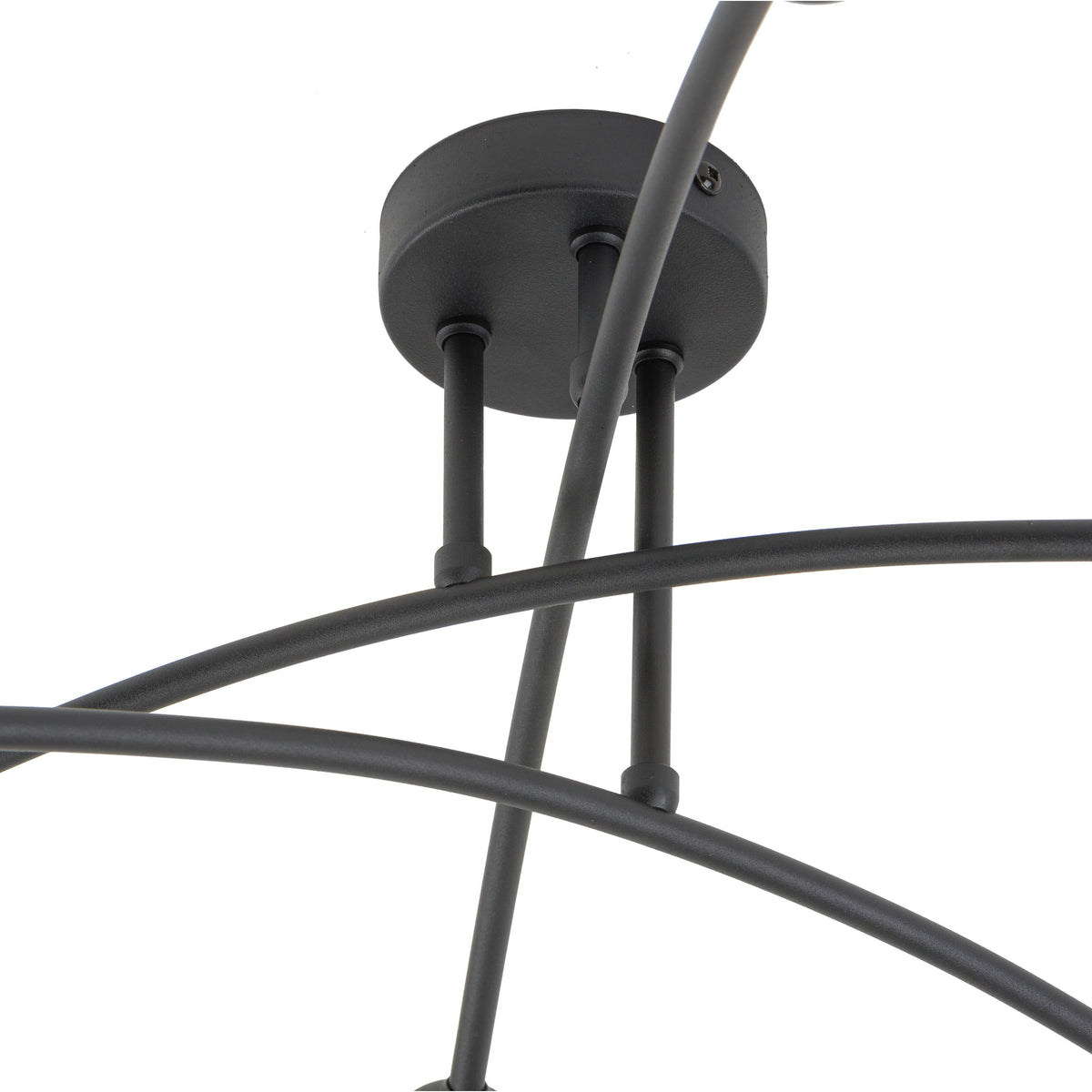 Plafonieră TK Lighting Helix 6, negru, 6 x E27, 4679