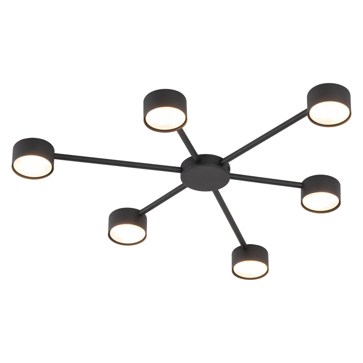 Aplică TK Lighting Avia 6, negru, 6 x GX53, 4692