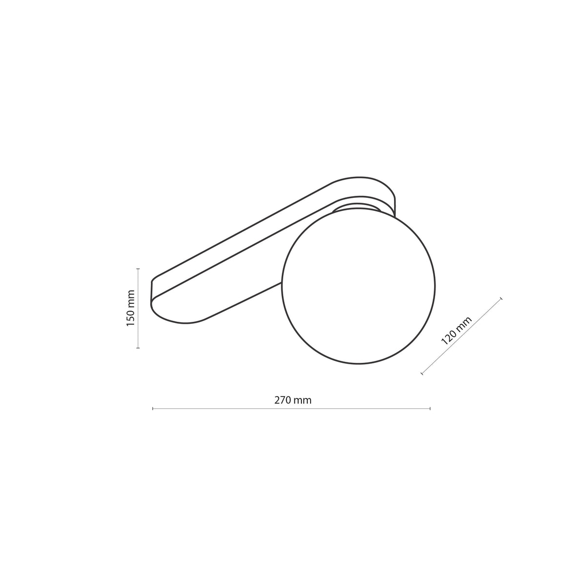 Aplică TK Lighting Bianca 1, auriu, 4698